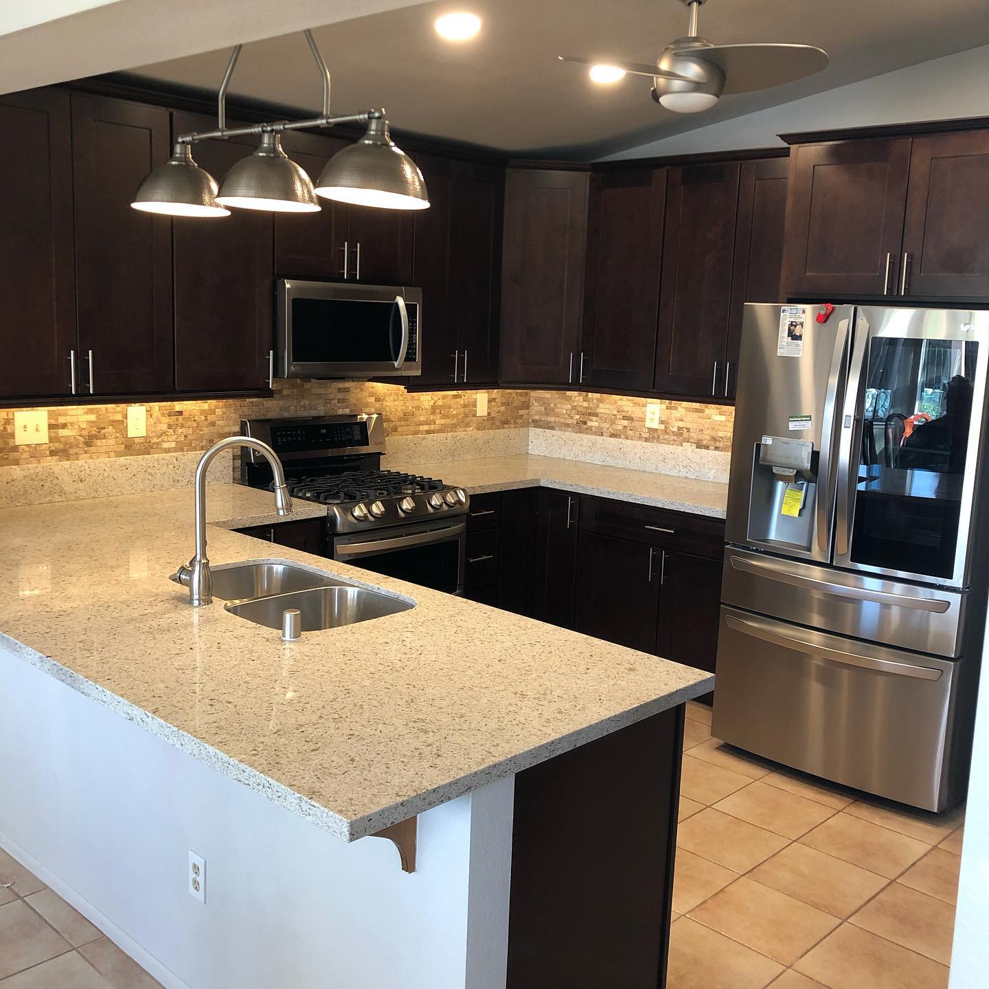 Espresso kitchen remodel